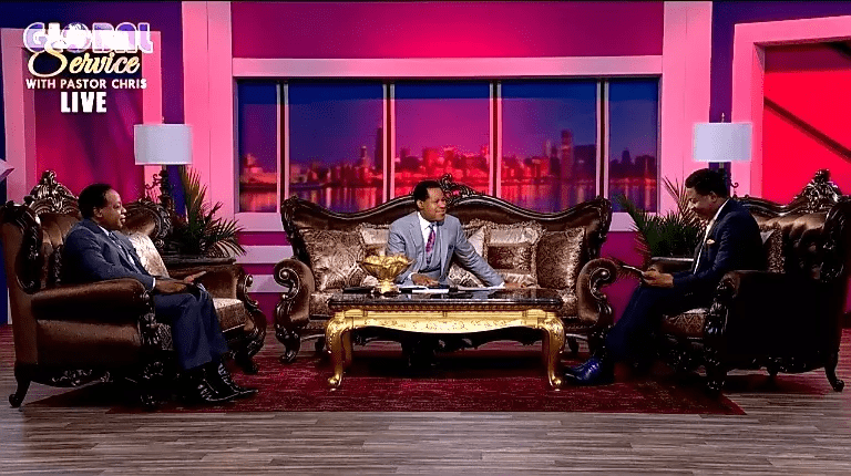 Spiritual discussions onset of the Global Communion Service with Pastor Chris Oyakhilome