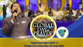 The next Global Day of Prayer is coming on June the 24th.