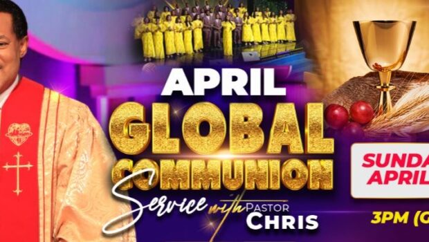 pastor chris invites you for april global communion service