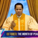 Pastor Chris declares October to be the Month of Peace in the Year of Gathering Clouds on the past Global Communion Service.